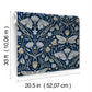 Mystic Moth Navy Forest Magic Wallpaper