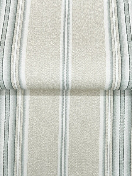 Calvados Turquoise Linen Stripe Wallpaper