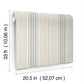 Calvados Turquoise Linen Stripe Wallpaper
