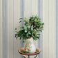 Calvados Blue Linen Stripe Wallpaper