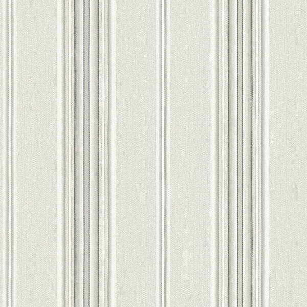 Calvados Grey Linen Stripe Wallpaper