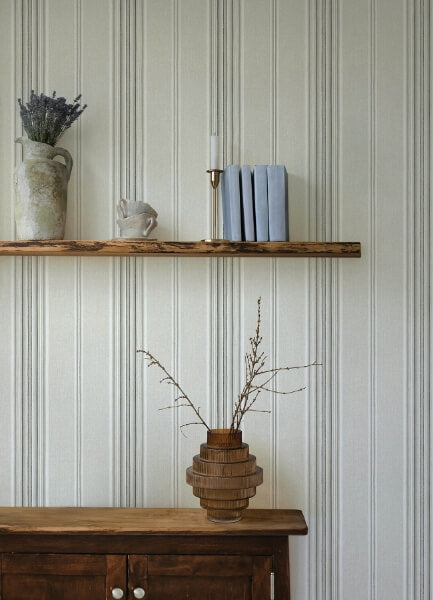 Calvados Grey Linen Stripe Wallpaper