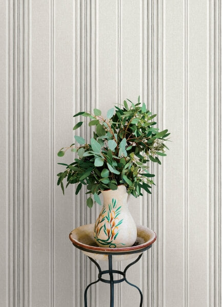 Calvados Grey Linen Stripe Wallpaper