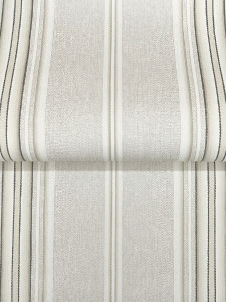 Calvados Grey Linen Stripe Wallpaper