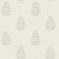 Frond Cream Leaf Wallpaper