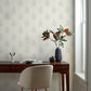 Frond Cream Leaf Wallpaper