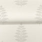 Frond Cream Leaf Wallpaper
