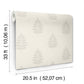 Frond Cream Leaf Wallpaper