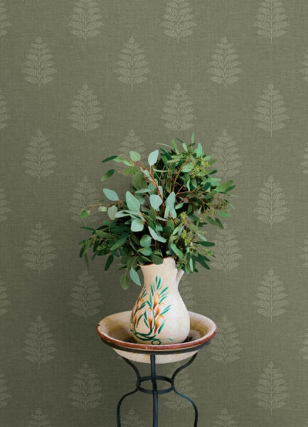 Frond Dark Green Leaf Wallpaper