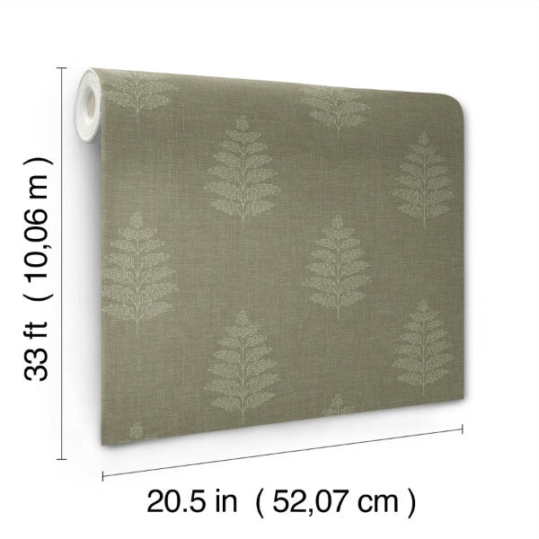 Frond Dark Green Leaf Wallpaper