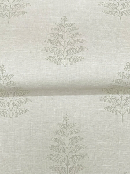 Frond Beige Leaf Wallpaper