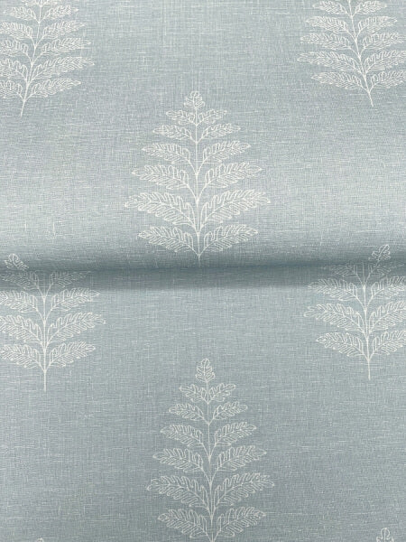 Frond Light Blue Leaf Wallpaper