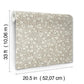 Poppy Trail Grey Floral Wallpaper