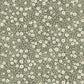 Poppy Trail Green Floral Wallpaper