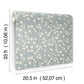 Poppy Trail Light Blue Floral Wallpaper
