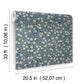 Poppy Trail Dark Blue Floral Wallpaper