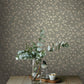 Poppy Trail Aqua Floral Wallpaper