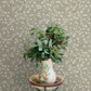 Poppy Trail Aqua Floral Wallpaper