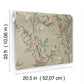 Tea Olive Green Finch Frolic Wallpaper