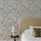 Tea Olive Gray Finch Frolic Wallpaper