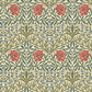 Oxford Union Green Floral Vines Wallpaper