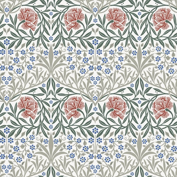 Oxford Union Pink Floral Vines Wallpaper
