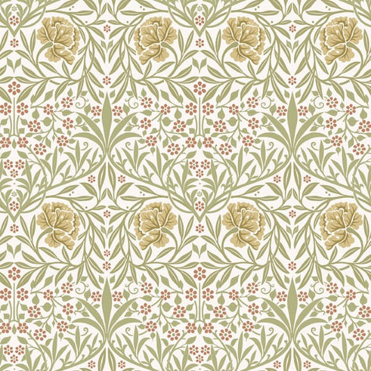 Oxford Union Yellow Floral Vines Wallpaper