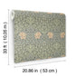 Oxford Union Grey Floral Vines Wallpaper