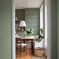 Oxford Union Sea Green Floral Vines Wallpaper