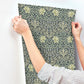 Oxford Union Sea Green Floral Vines Wallpaper