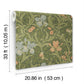 Iris Green Wild Gardens Wallpaper