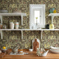 Iris Plum Wild Gardens Wallpaper