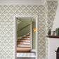 Blackberry Pink Vine Trellis Wallpaper