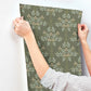 Blackberry Grey Vine Trellis Wallpaper