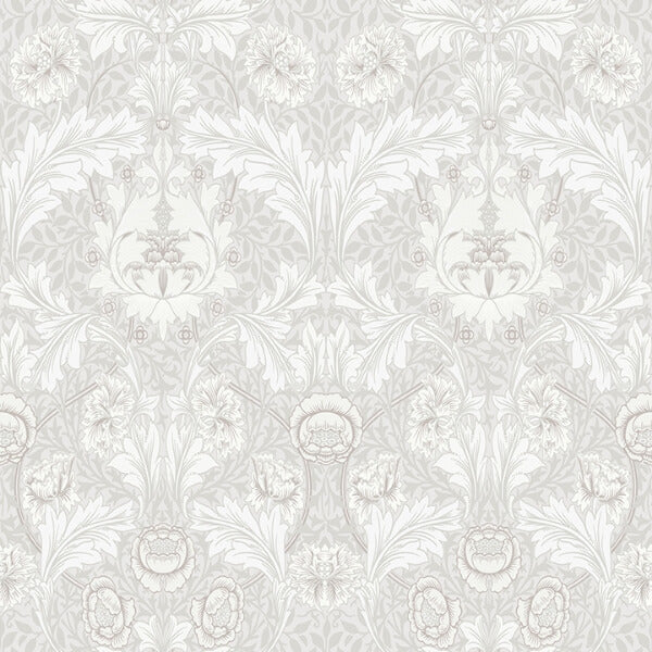 Myrtle Dove Floral Ogee Wallpaper