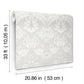 Myrtle Dove Floral Ogee Wallpaper
