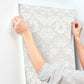 Myrtle Dove Floral Ogee Wallpaper