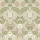 Myrtle Mauve Floral Ogee Wallpaper