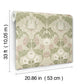 Myrtle Mauve Floral Ogee Wallpaper