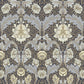 Myrtle Blue Floral Ogee Wallpaper