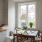 Spring Thicket Dove Tulip Damask Wallpaper