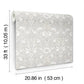 Spring Thicket Dove Tulip Damask Wallpaper