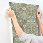 Spring Thicket Green Tulip Damask Wallpaper