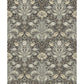 Spring Thicket Blue Tulip Damask Wallpaper