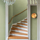Ceiling Green Intricate Floral Wallpaper