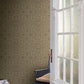Ceiling Brown Intricate Floral Wallpaper