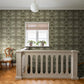 African Marigold Black Floral Wallpaper
