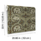African Marigold Black Floral Wallpaper