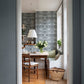 African Marigold Dark Blue Floral Wallpaper