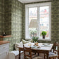African Marigold Sea Green Floral Wallpaper